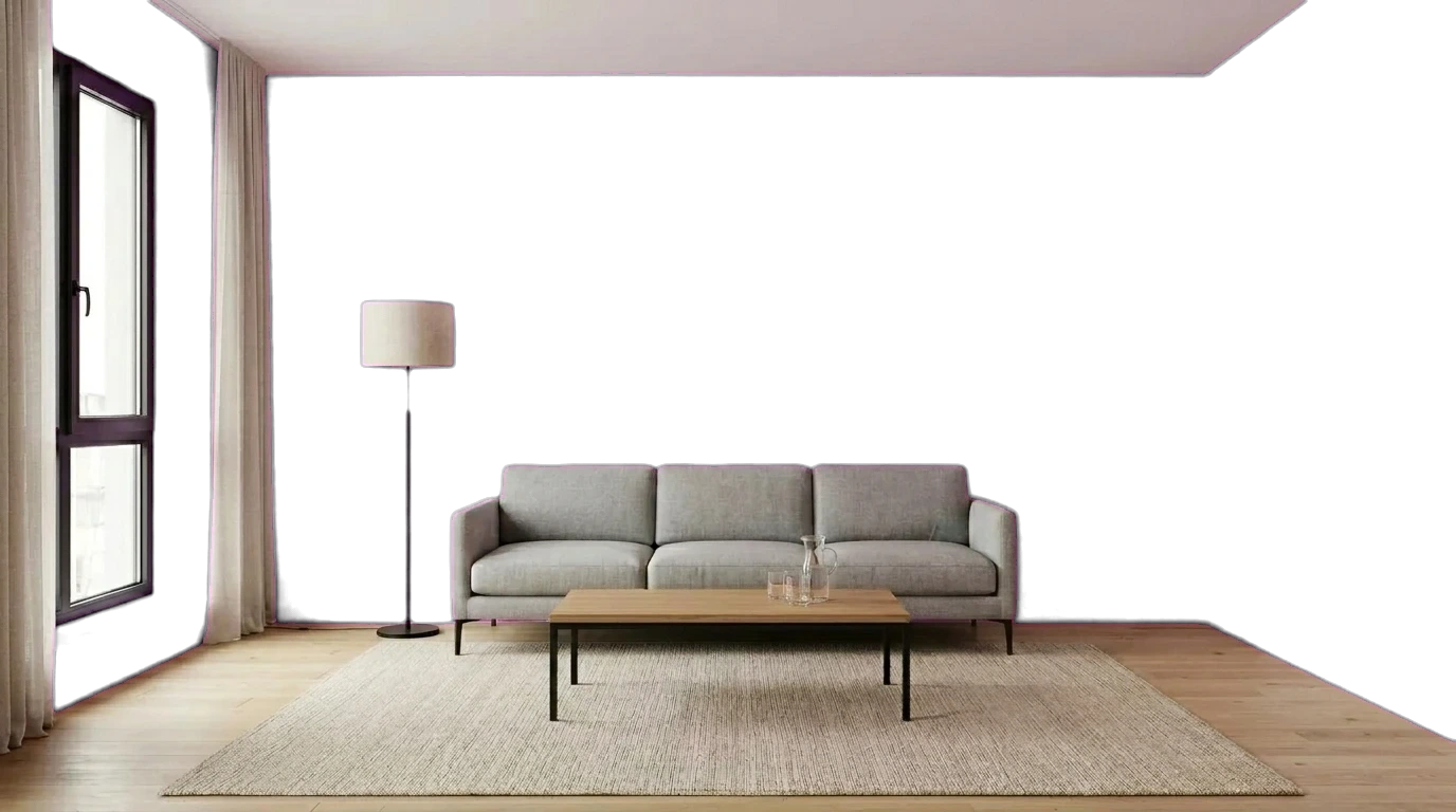 Living room furniture and trim