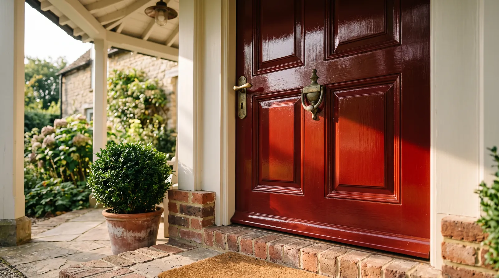 Benjamin Moore Aura Grand Entrance on a real wall