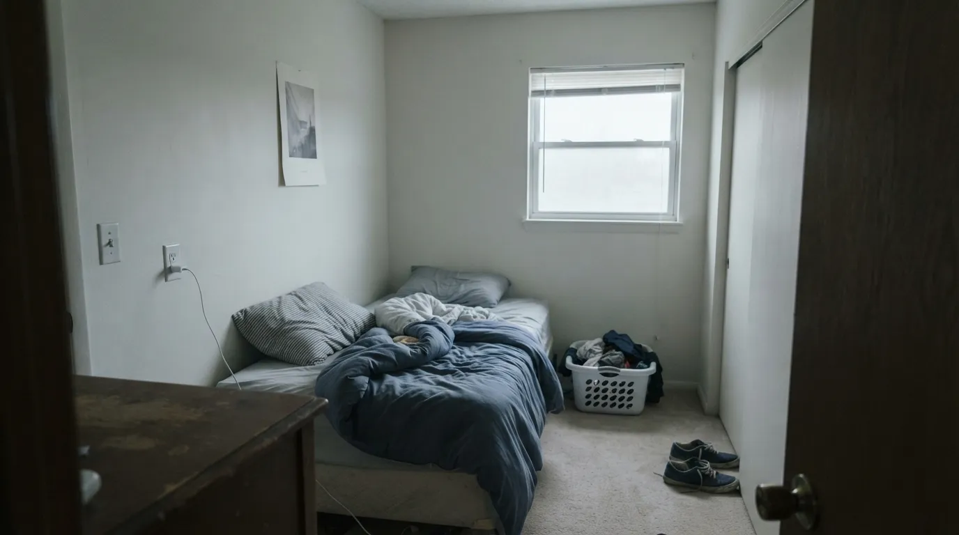 The honest shot: without real daylight, a white this bright goes flat and sterile — the same trap every LRV-92 white shares, on walls it was never really built to carry alone.