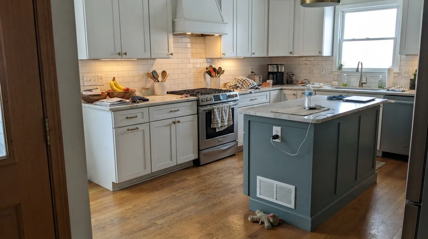 Behr Adirondack Blue in a real room