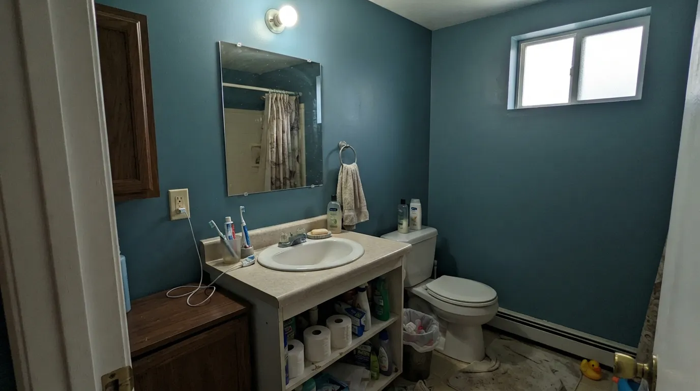 The honest shot: cold light with no warmth drains the saturation and leaves a flat, muddy gray-teal — the exact situation behind most disappointed reviews.