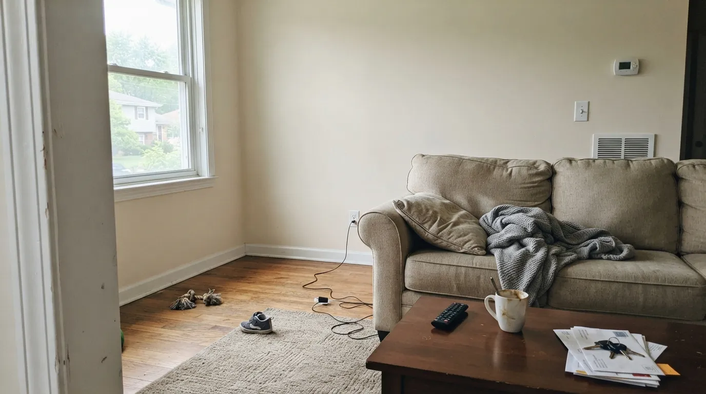 Behr Alabaster in a real room