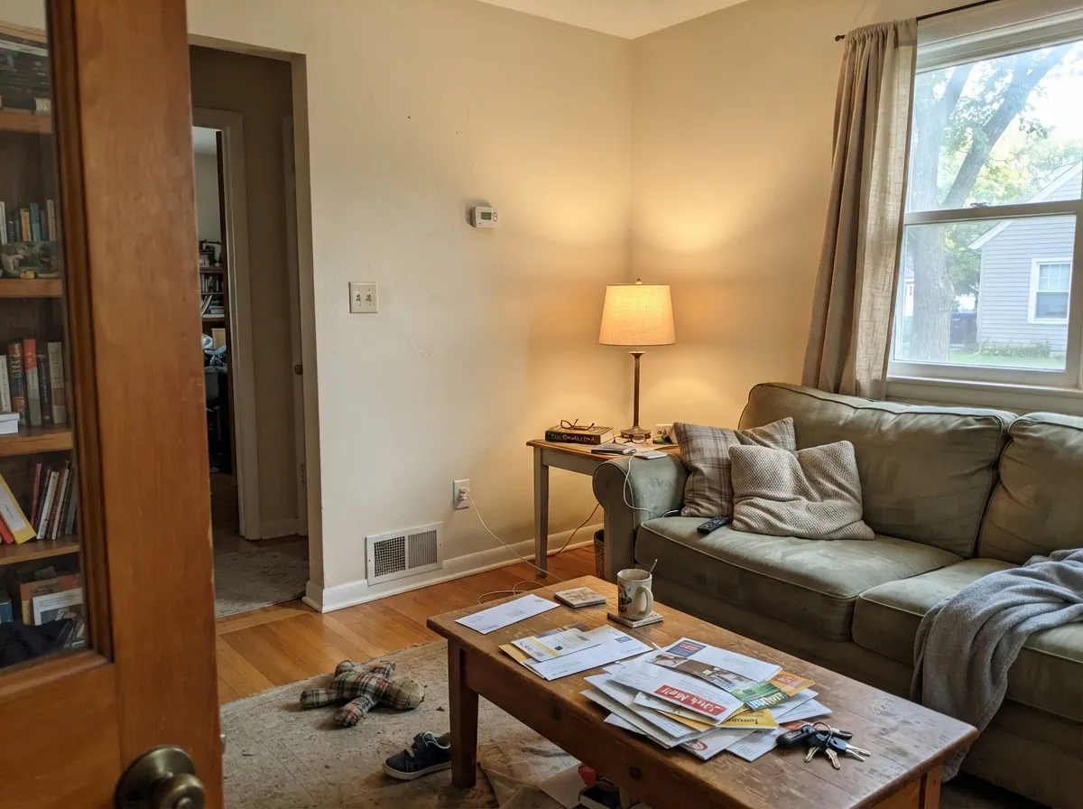 In real daylight it's a calm, competent cream backdrop — not showy, just finished.
