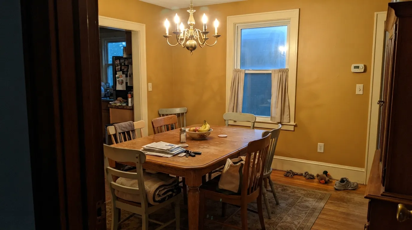 Behr Amber Brew in a real room