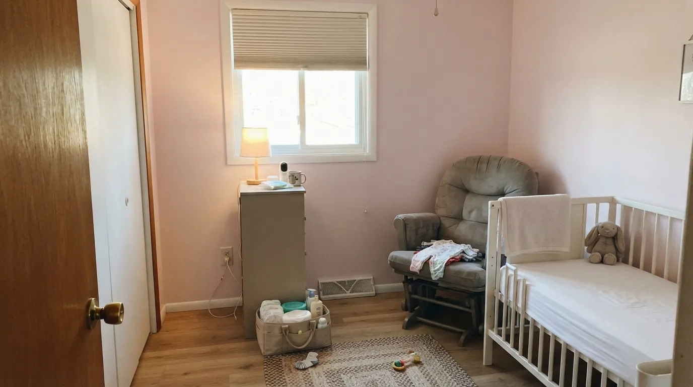 Behr Barely Pink in a real room