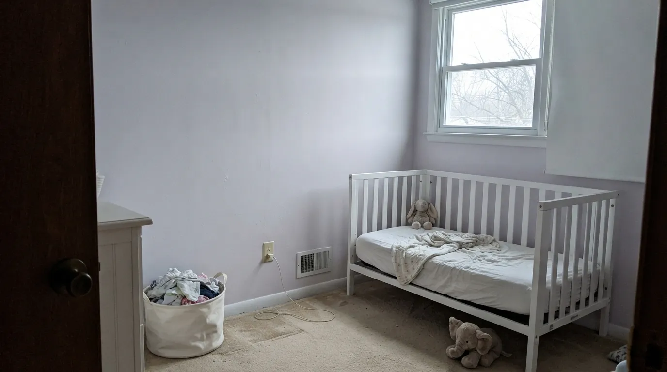 The honest shot: overcast north light drains the blush out almost completely — the exact situation behind every "it just looks white" review.