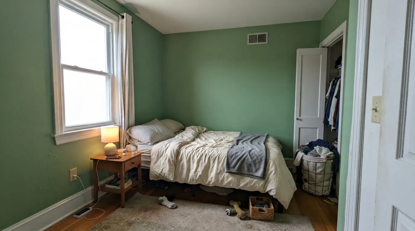 Behr Bitter Sage in a real room