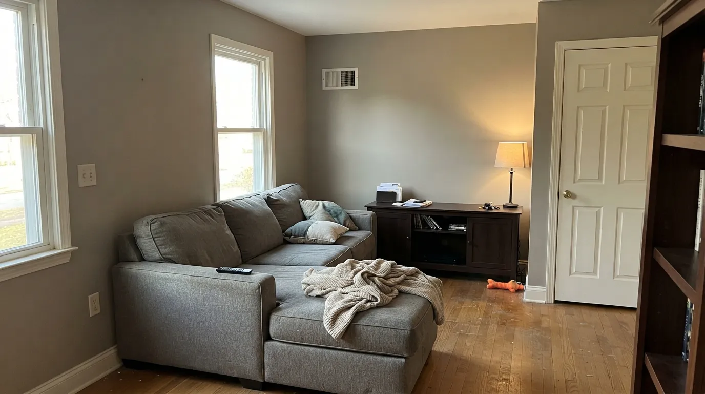 Behr Chic Taupe in a real room