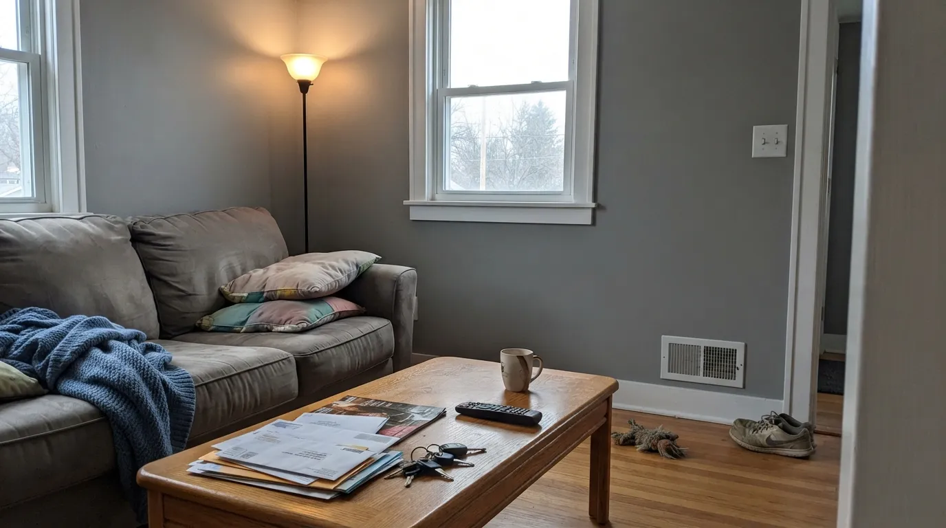 Behr Classic Silver in a real room