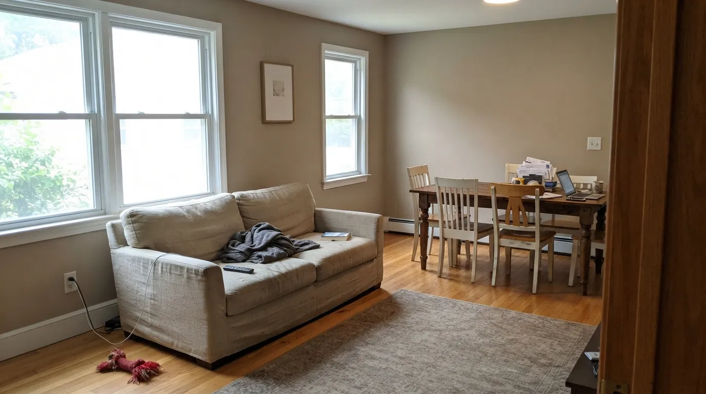 Behr Creamy Mushroom in a real room