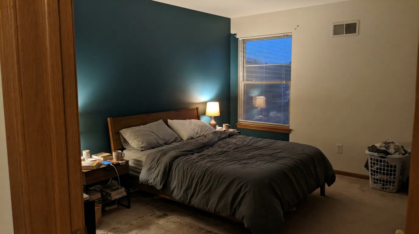 Behr Dark Everglade in a real room