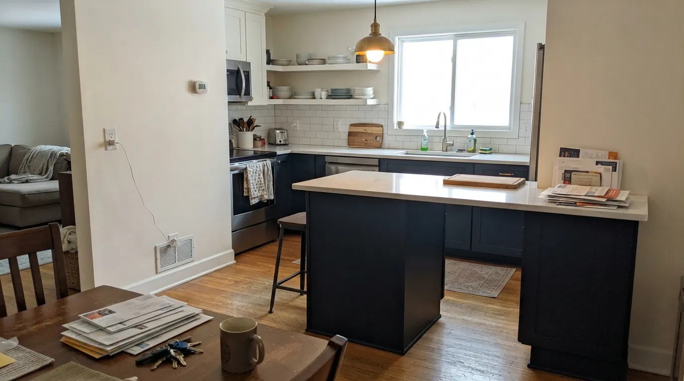 Behr Dark Navy in a real room