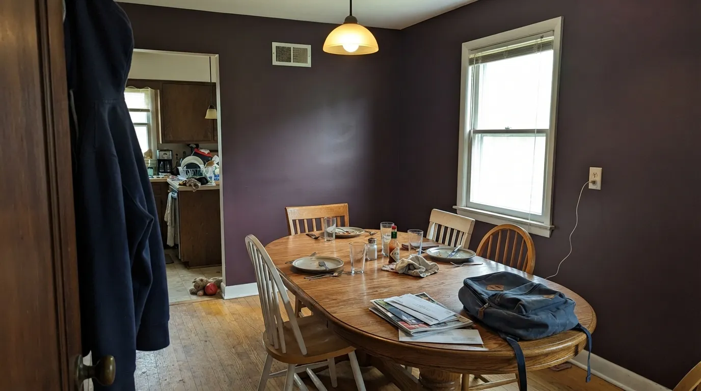 Behr Deep Merlot in a real room