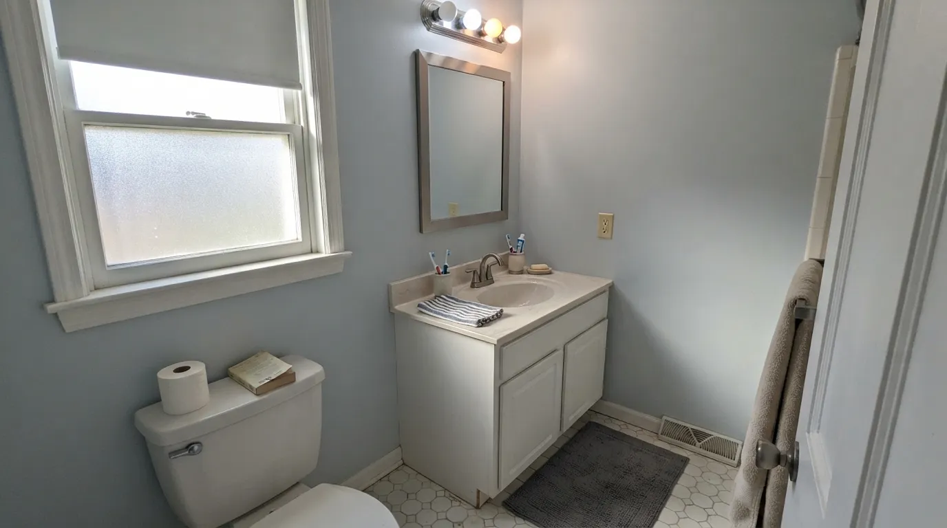 Behr Etched Glass in a real room