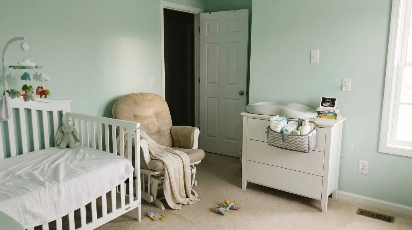 Behr Frosted Sage in a real room