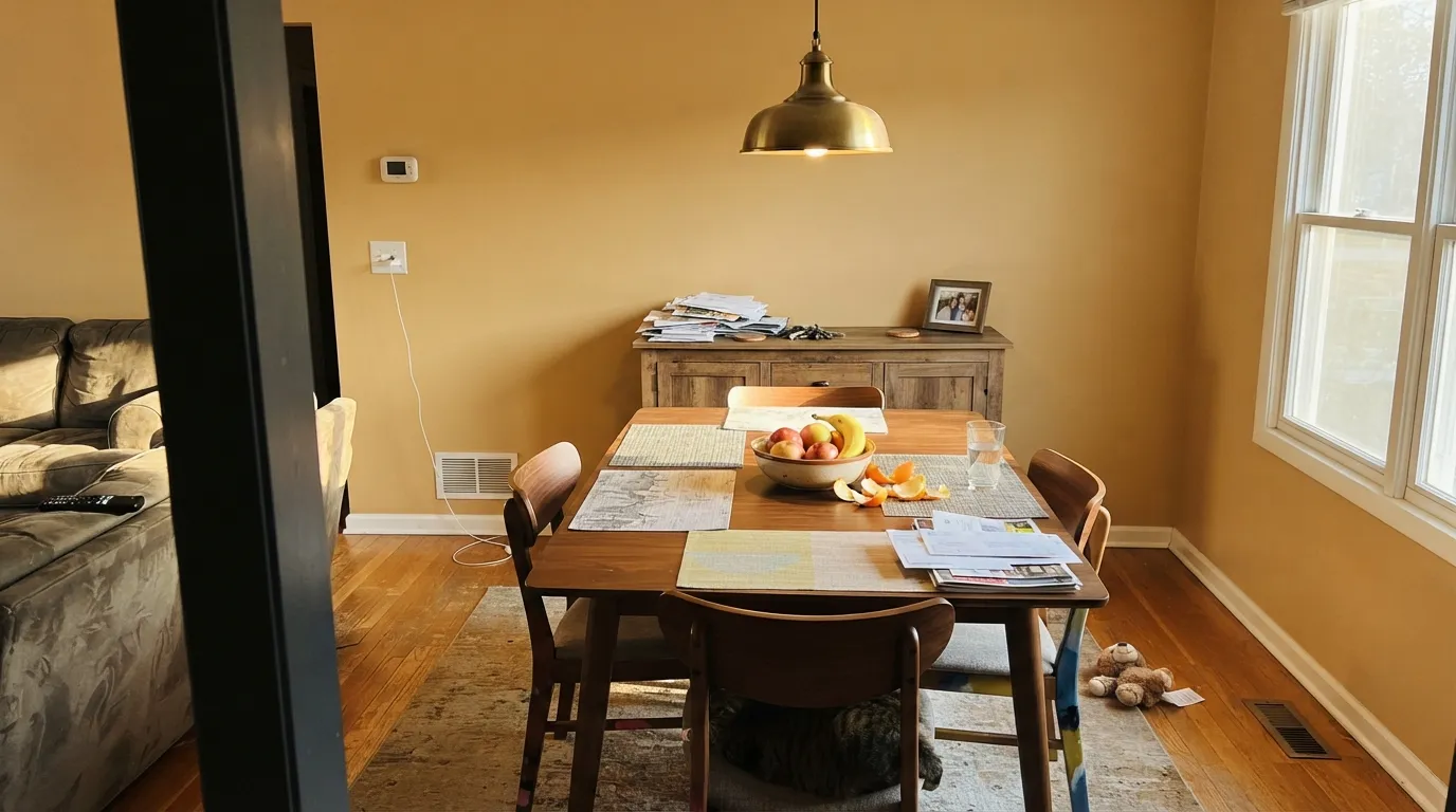 Behr Honey Tea in a real room