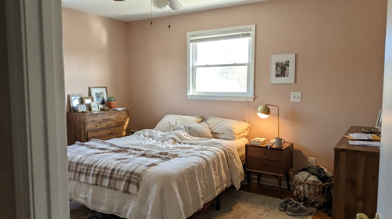 Behr Iced Copper in a real room