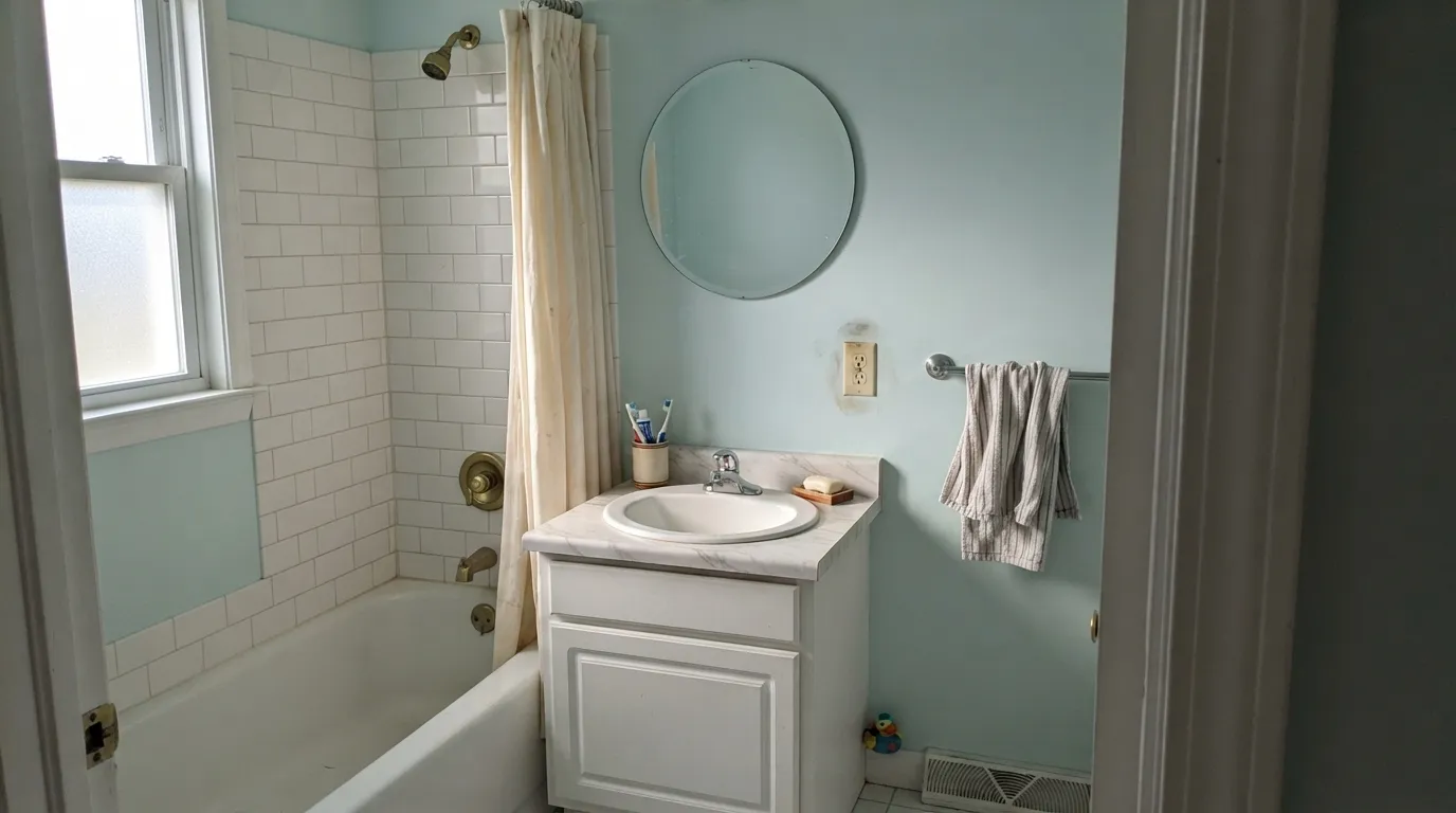 Behr Light French Gray in a real room