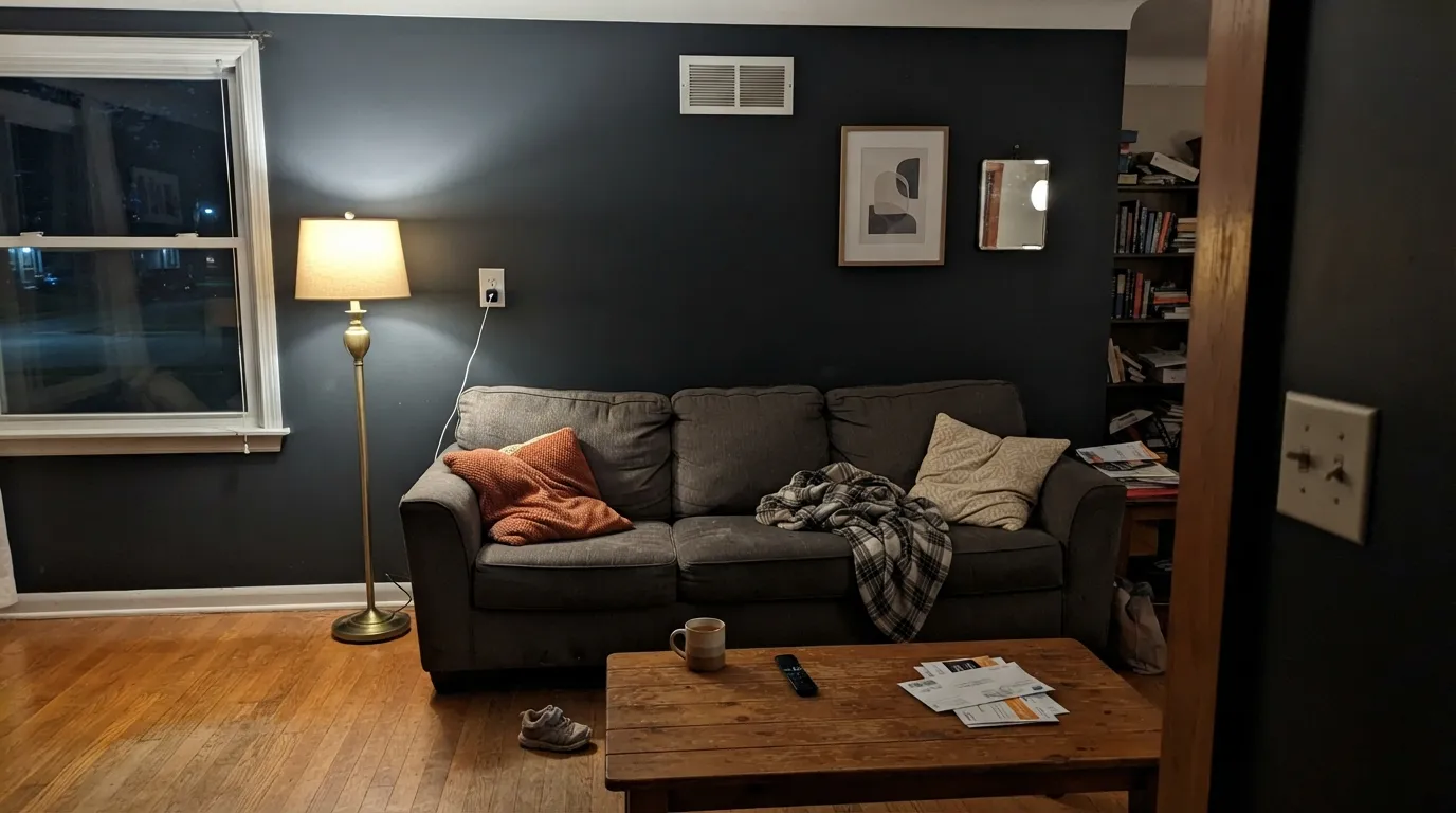 Behr Little Black Dress in a real room