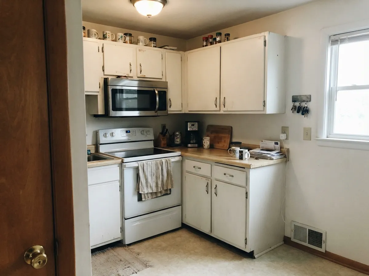 On kitchen cabinetry it stays bright and clean without the blue-white cast of a builder-grade paint.
