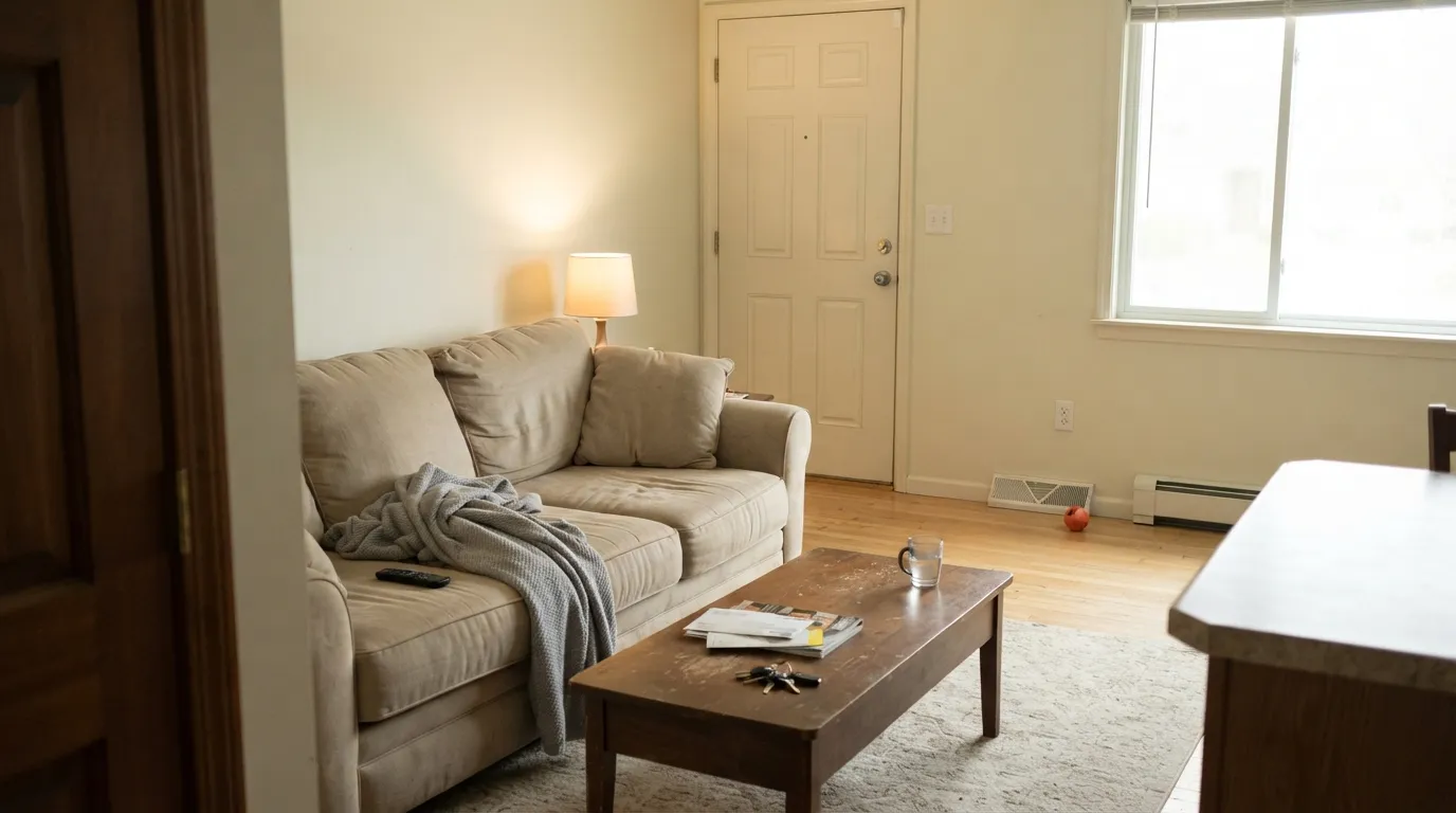Behr Mourning Dove in a real room