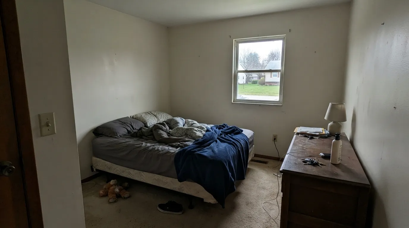 The honest shot: in a dim north room with lawn bounce and no lamps, the yellow-green comes forward and Mourning Dove goes olive-dingy — the exact situation the skip-if list describes.