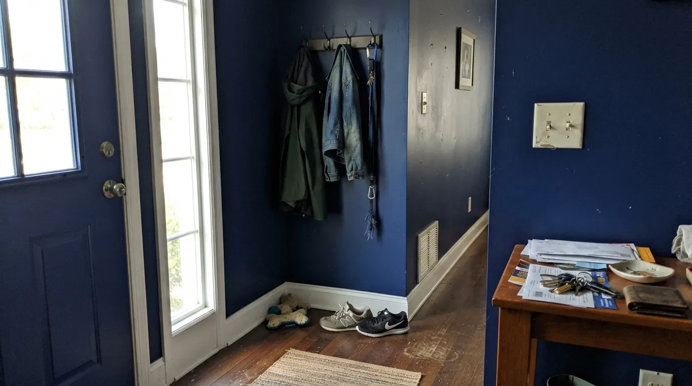 Behr Navy Blue in a real room