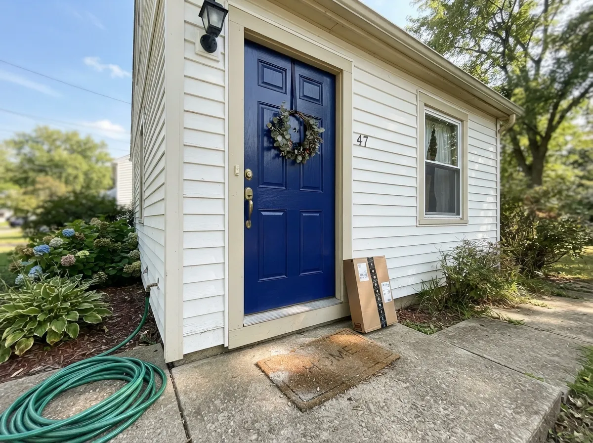 Full sun is the light that shows the whole color — outdoors it reads unmistakably blue, not black.