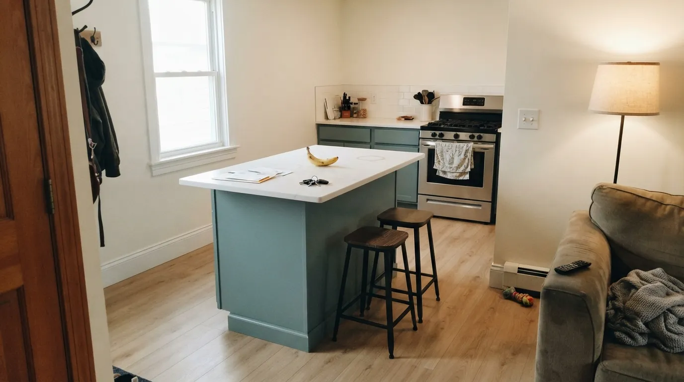 Behr Norwegian Blue in a real room
