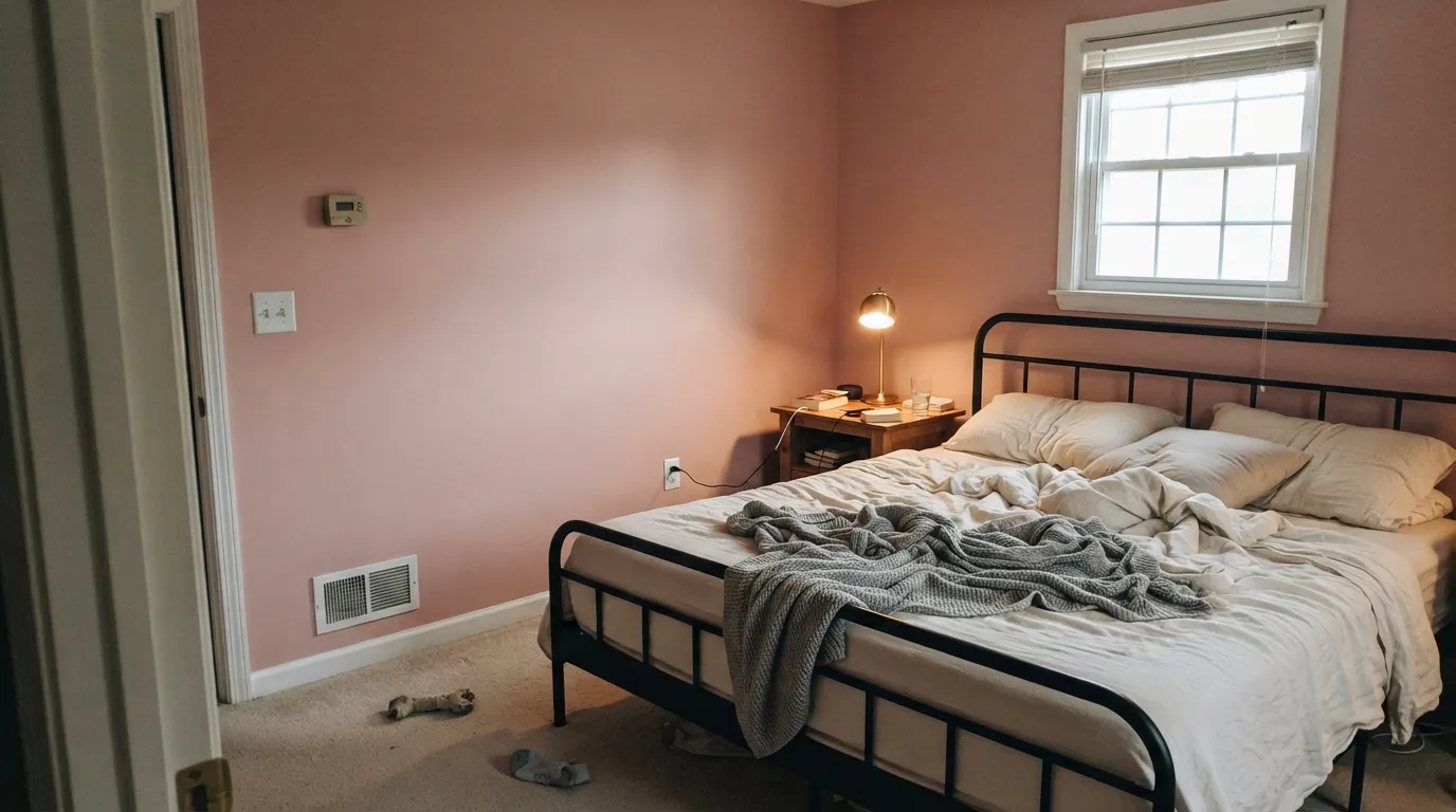 Behr Pink Quartz in a real room