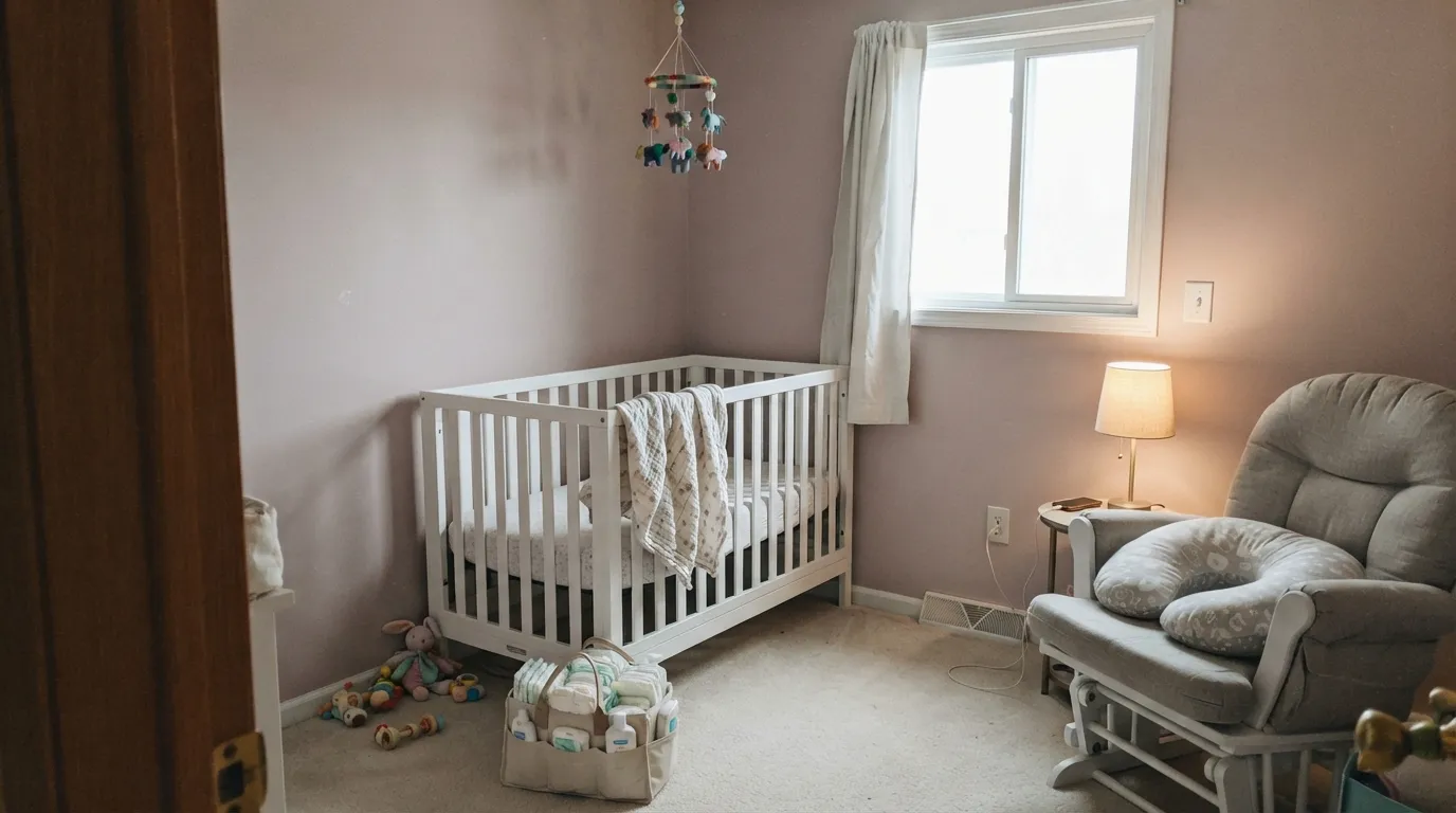 Behr Pink Sea Salt in a real room