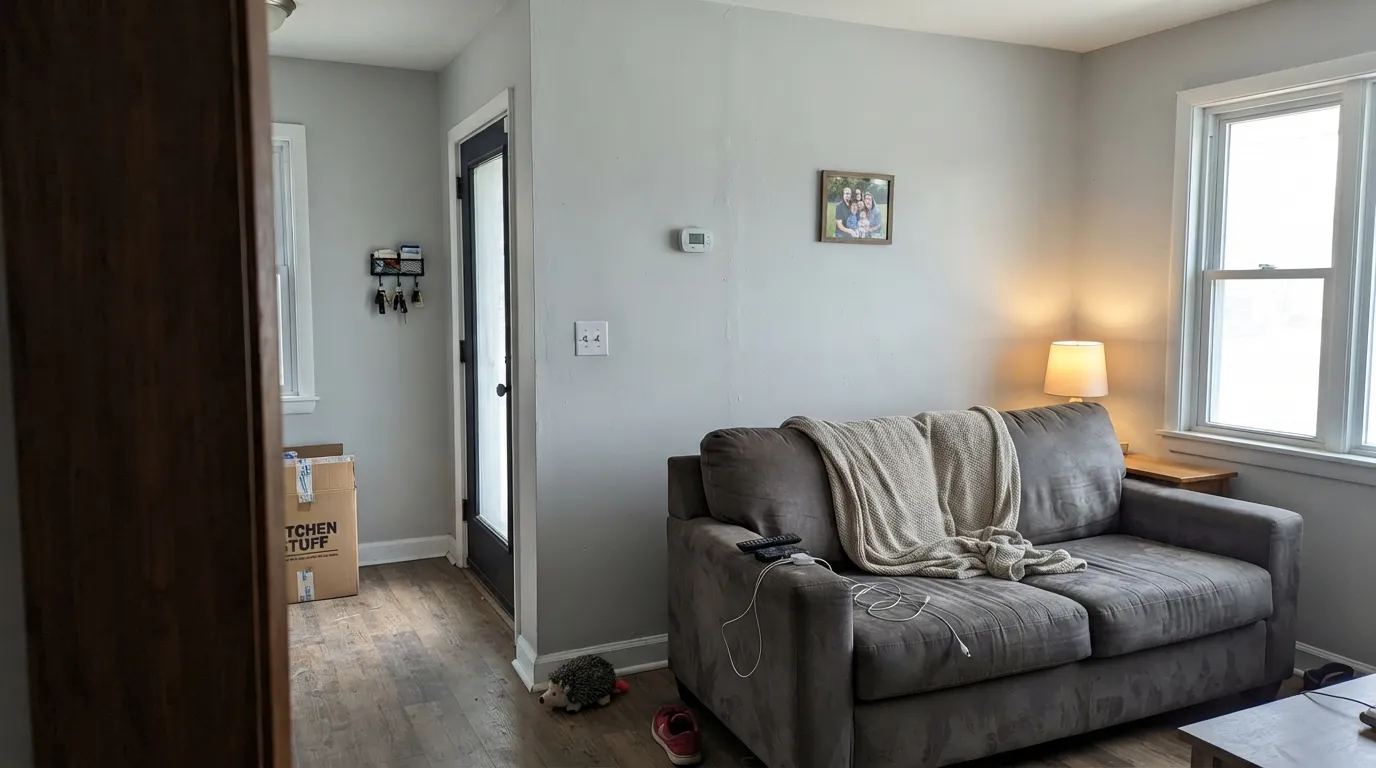 Behr Platinum in a real room