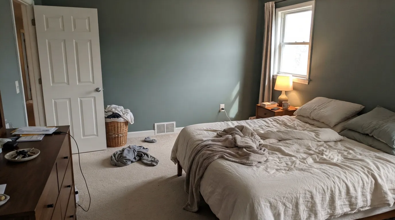 Behr Rainy Afternoon in a real room