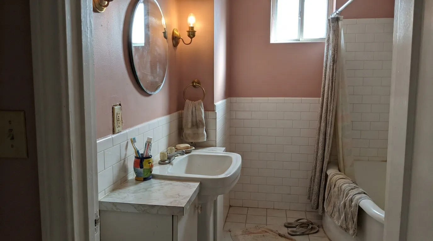 Behr Retro Pink in a real room