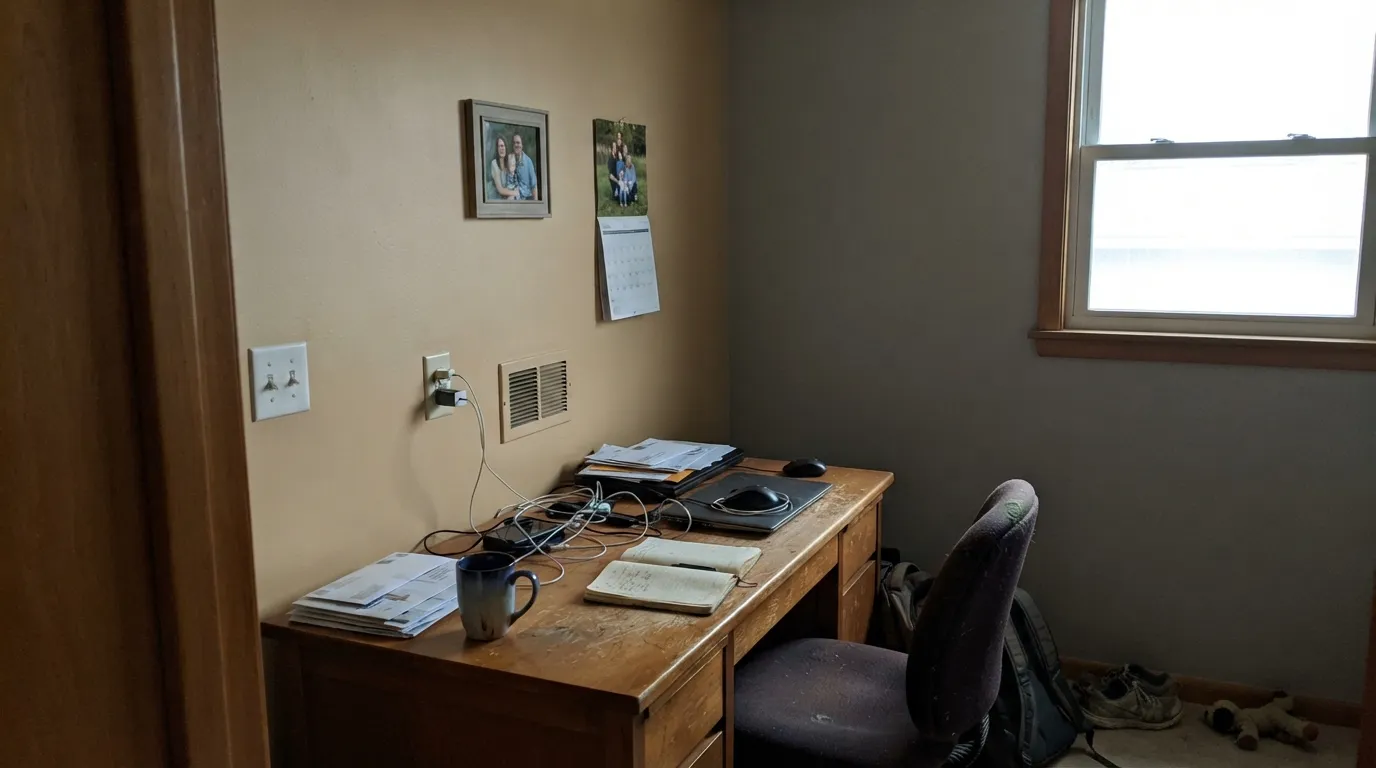 The honest shot: cool, north-facing light with no lamp on drains the warmth and leaves a flat, muddy putty-tan — the exact situation behind most of the color's rare bad reviews.