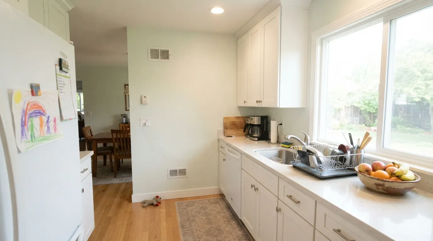 Behr Silver Feather in a real room