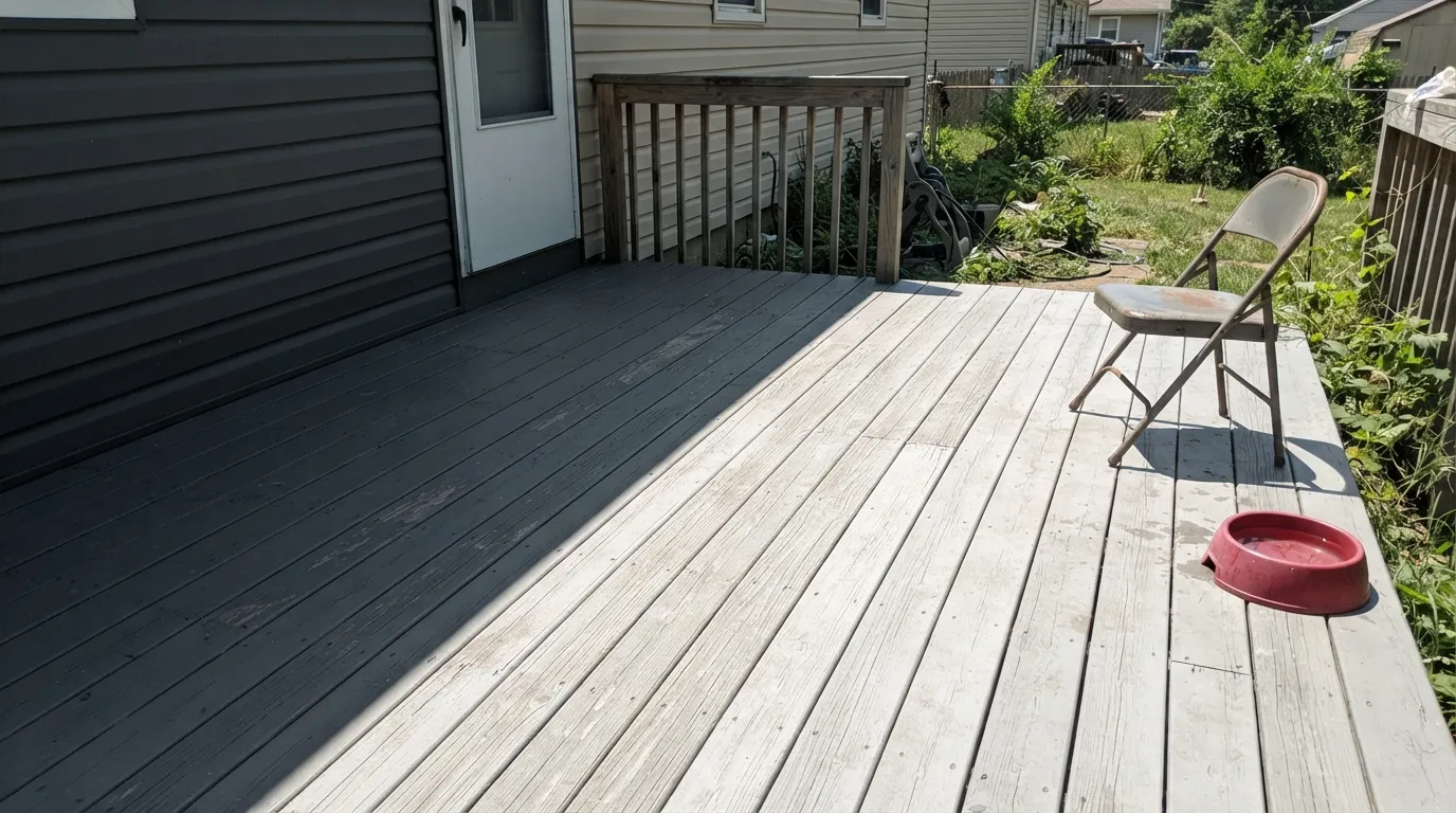 The honest shot: in open midday sun Slate Gray washes to pale silver, while the strip still in shade shows the color you actually bought — the single most-repeated complaint about this gray.