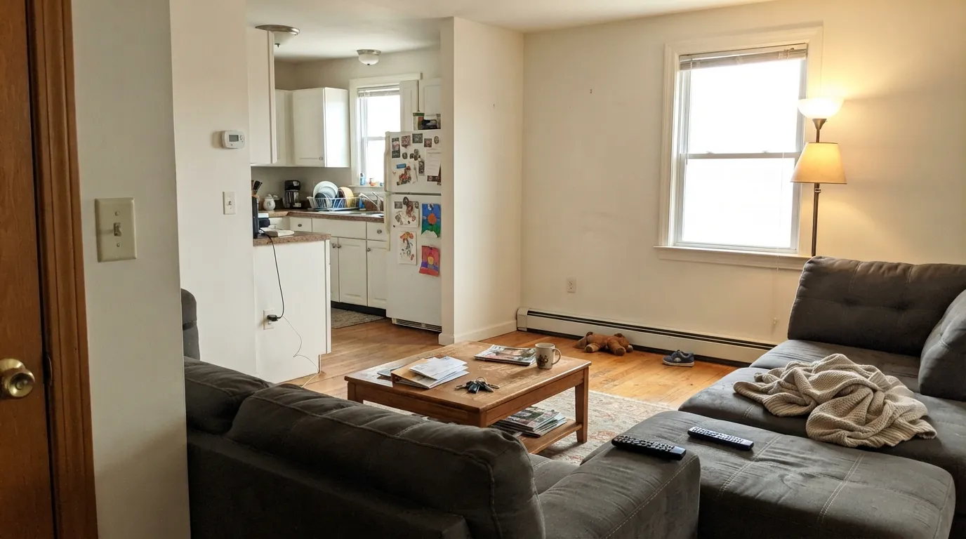 Behr Smoky White in a real room