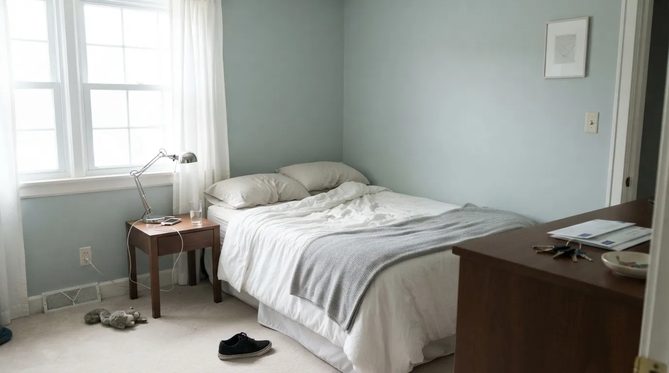 Behr Solemn Silence in a real room