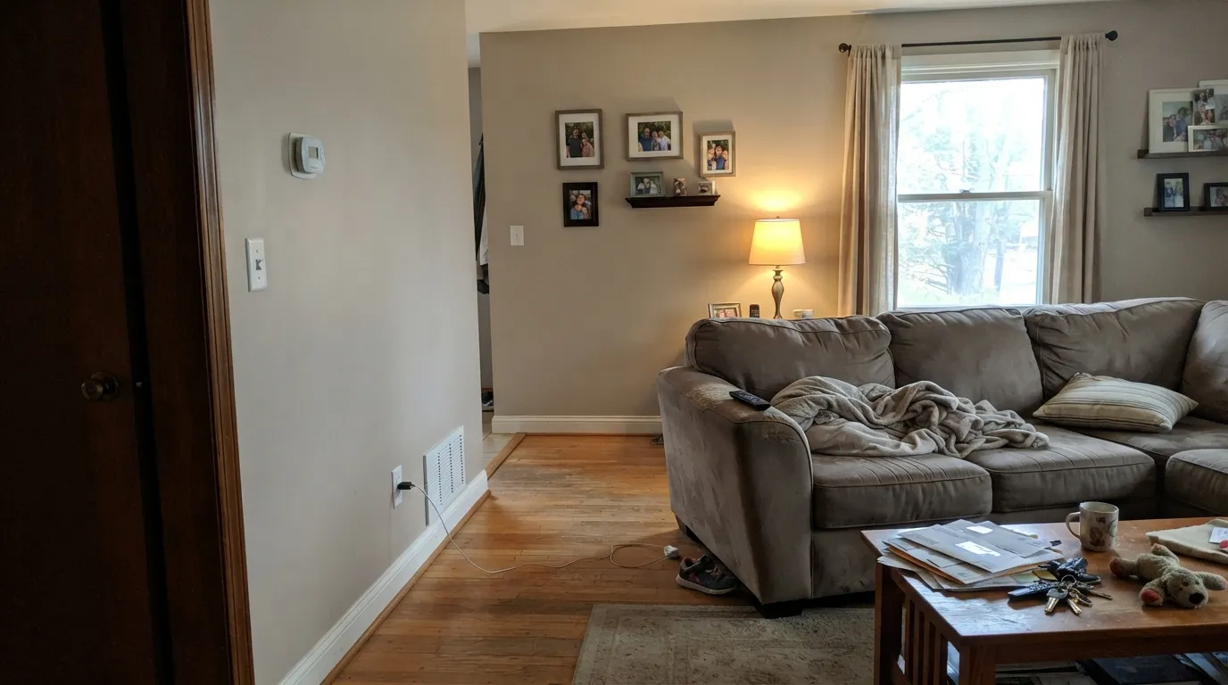 Behr Spun Wool in a real room