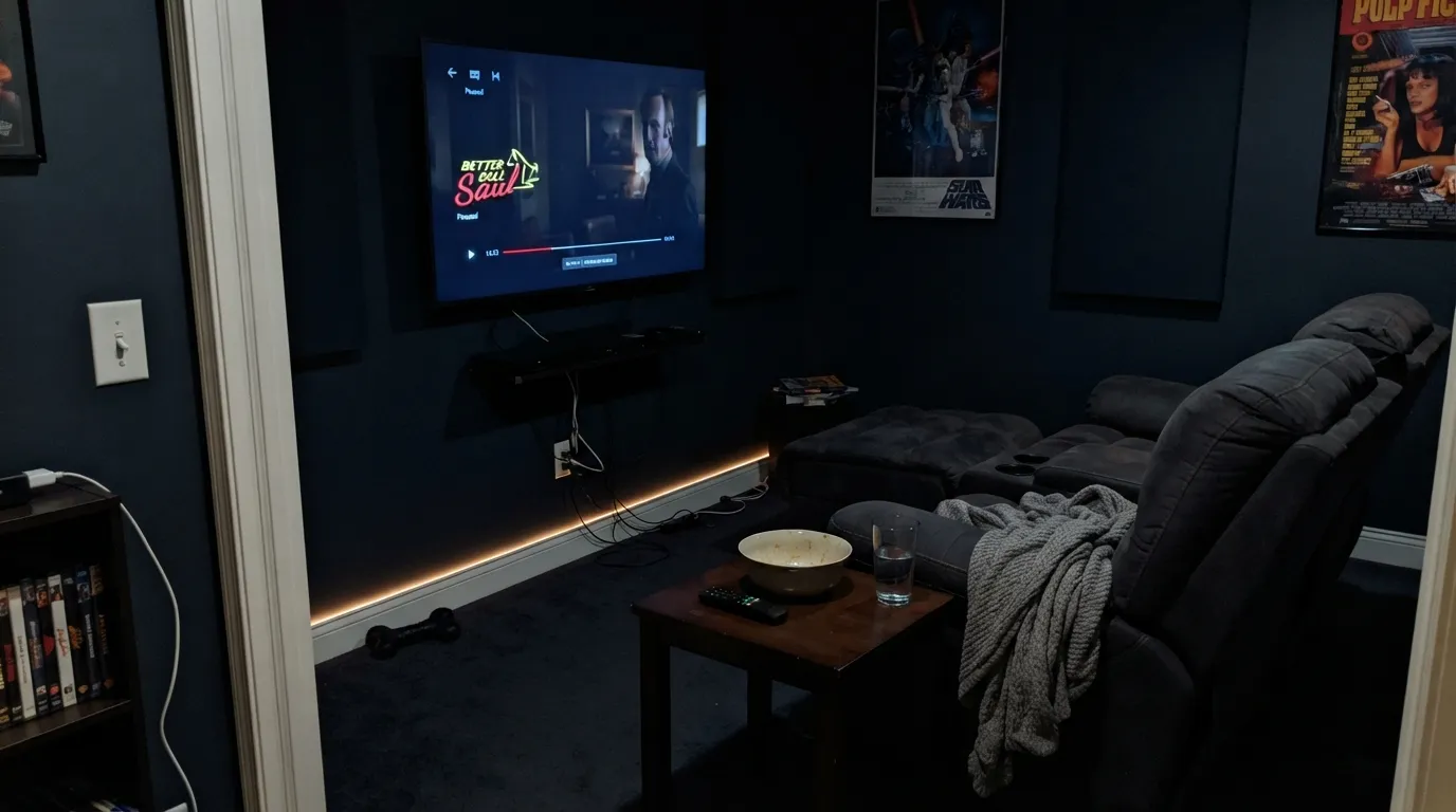 Behr Starless Night in a real room