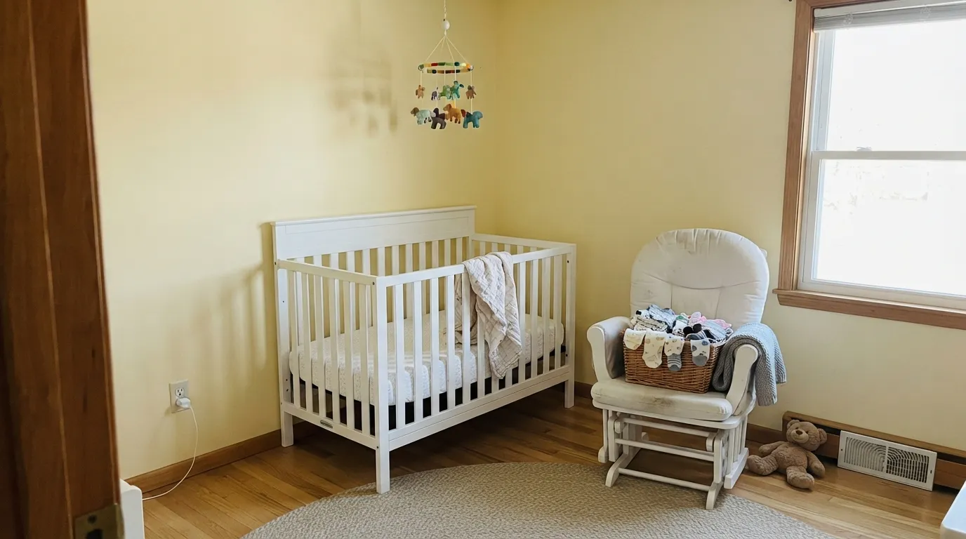 Behr Sunflower Seed in a real room