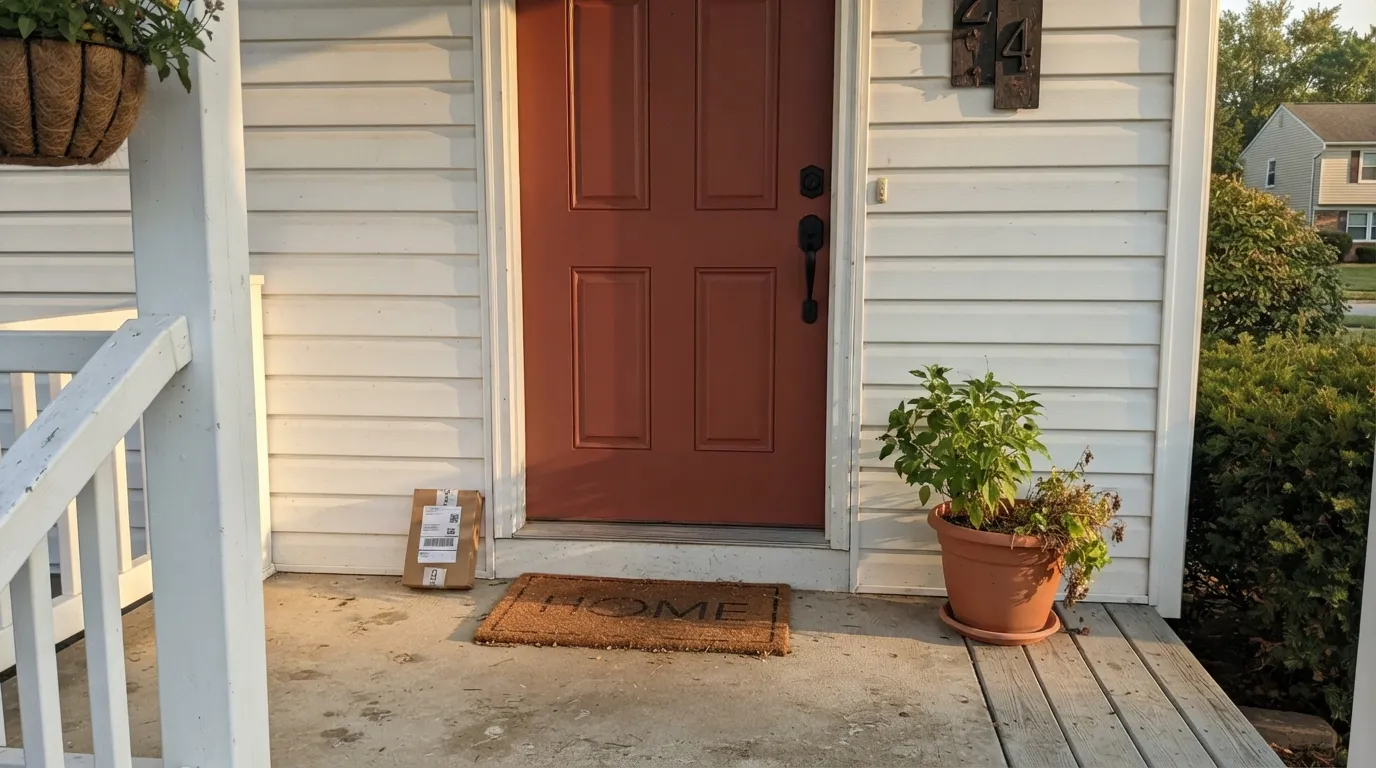 Behr Sunset Orange in a real room