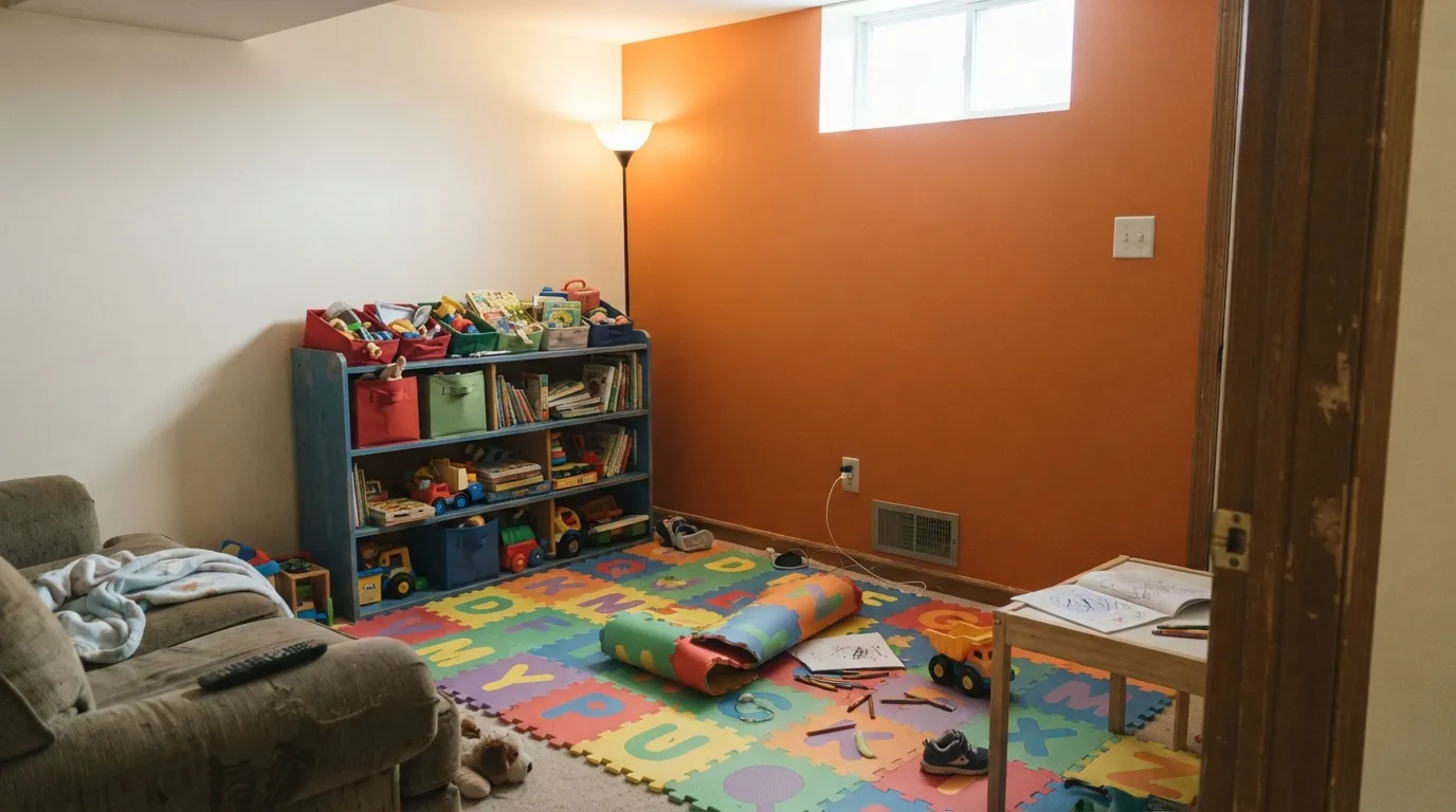 Behr Tart Orange in a real room