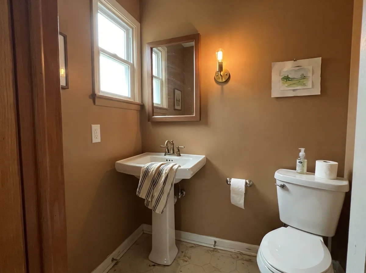 In a small room with real daylight, the depth reads cozy and rich rather than closed-in.
