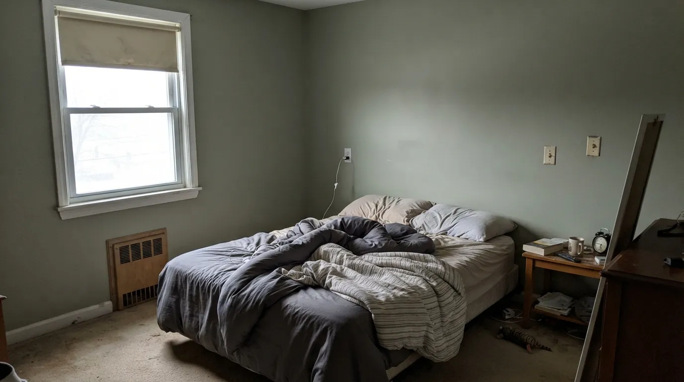The honest shot: cool north light strips the yellow out and leaves a flatter, silvery gray-green — the exact complaint behind most disappointed reviews.