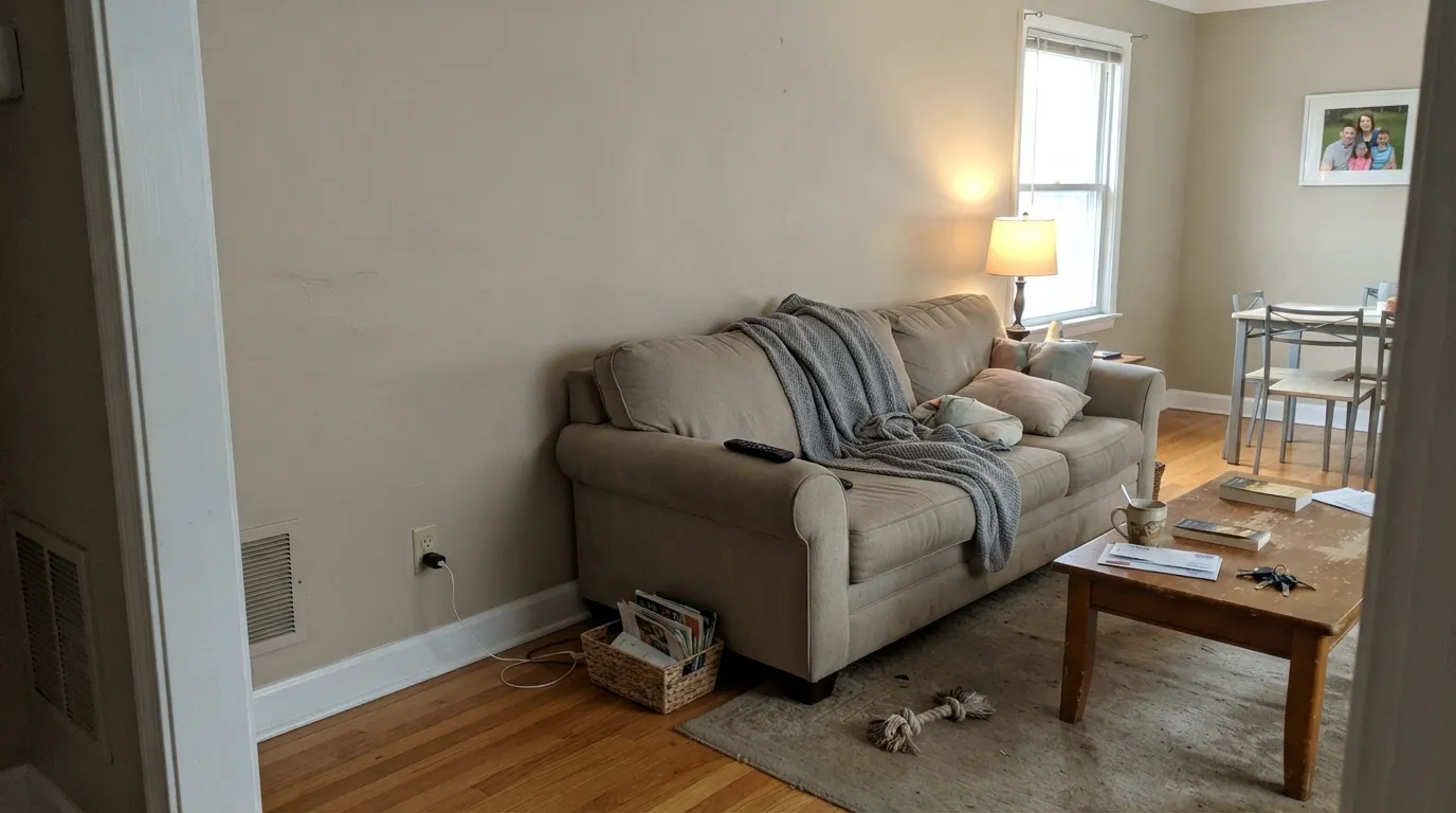 Behr Wheat Bread in a real room