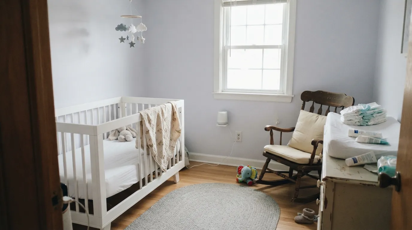Behr White Lavender in a real room