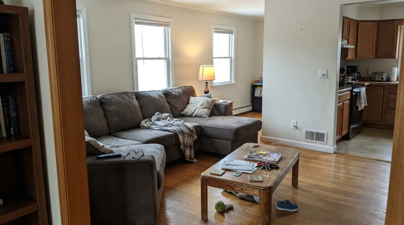 Behr White Stone in a real room