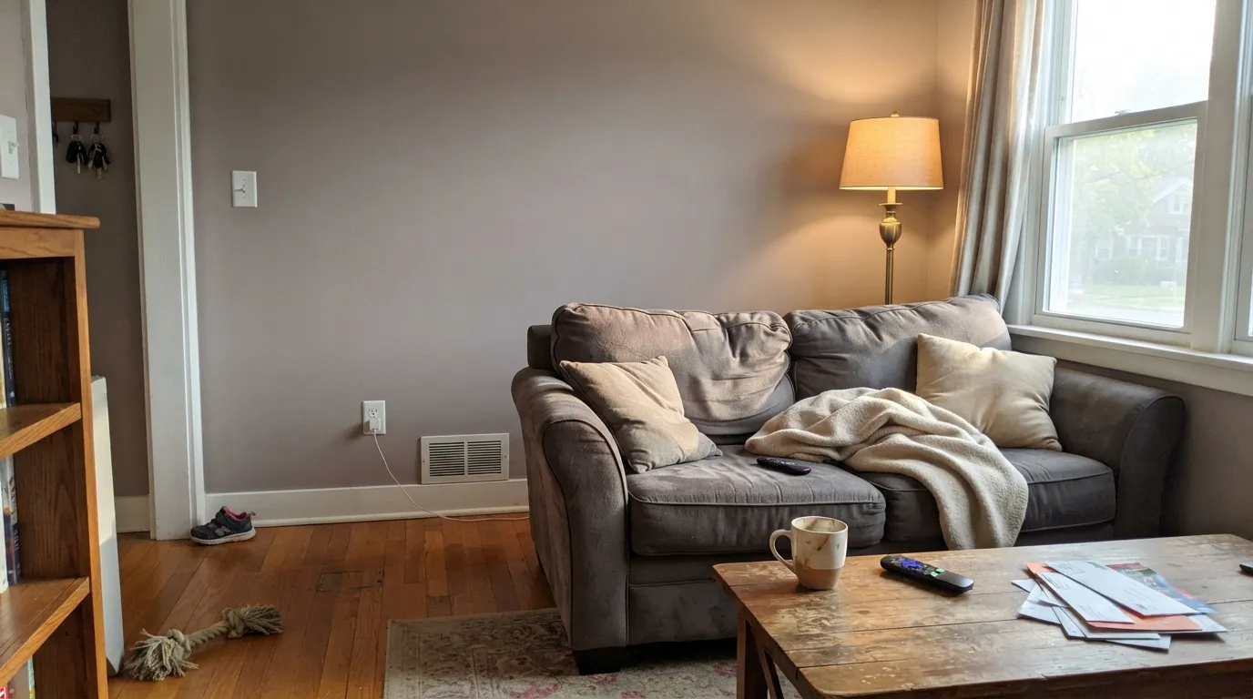 Benjamin Moore Abalone in a real room